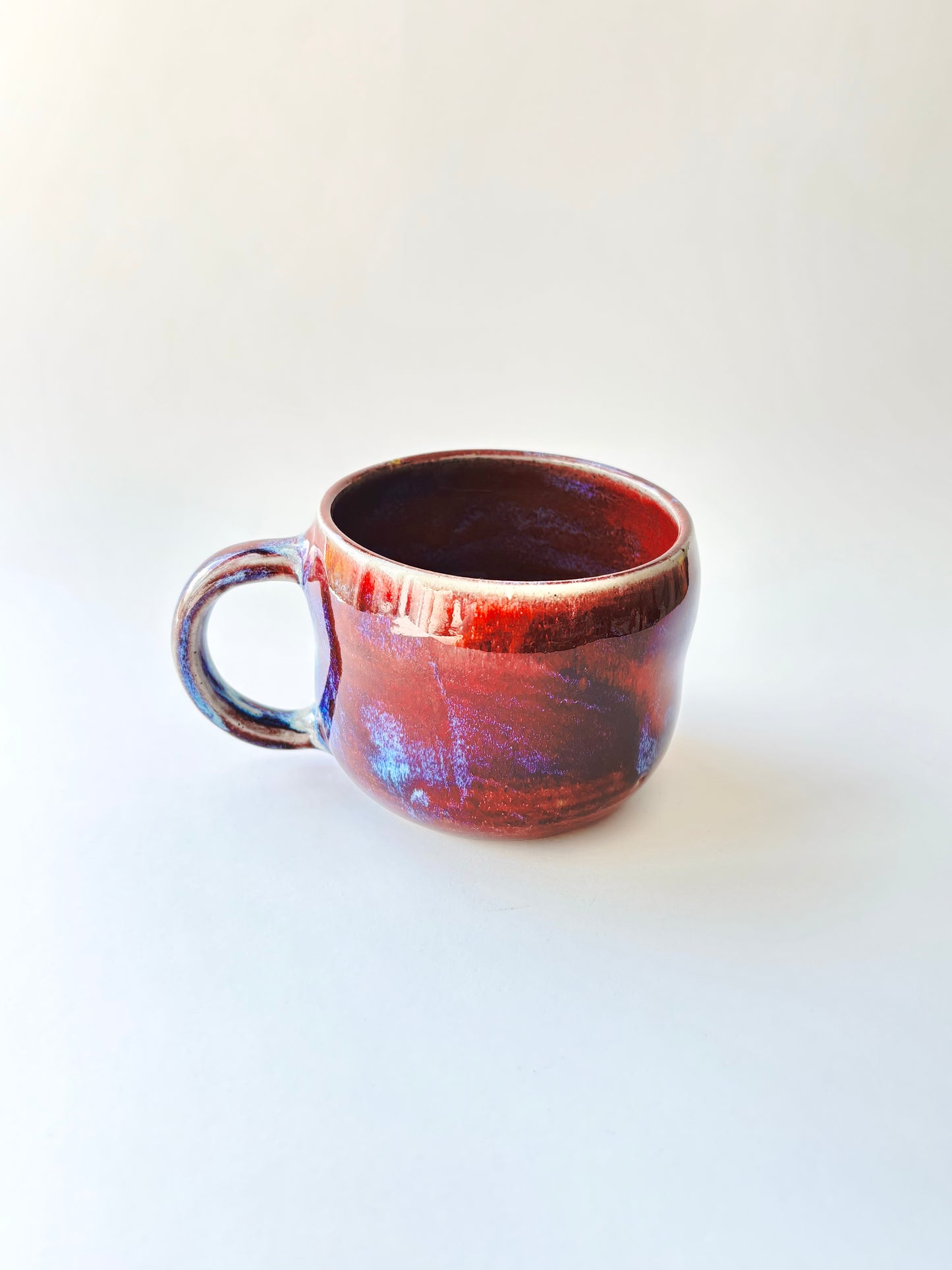 Red galaxy mug
