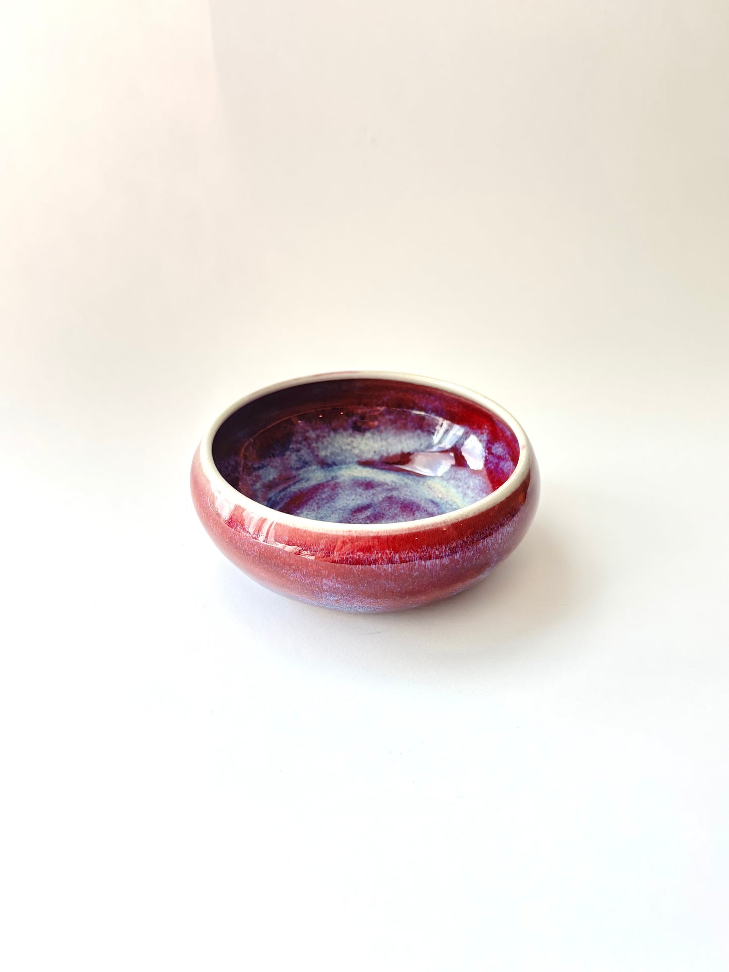 Red galaxy mini donut bowl