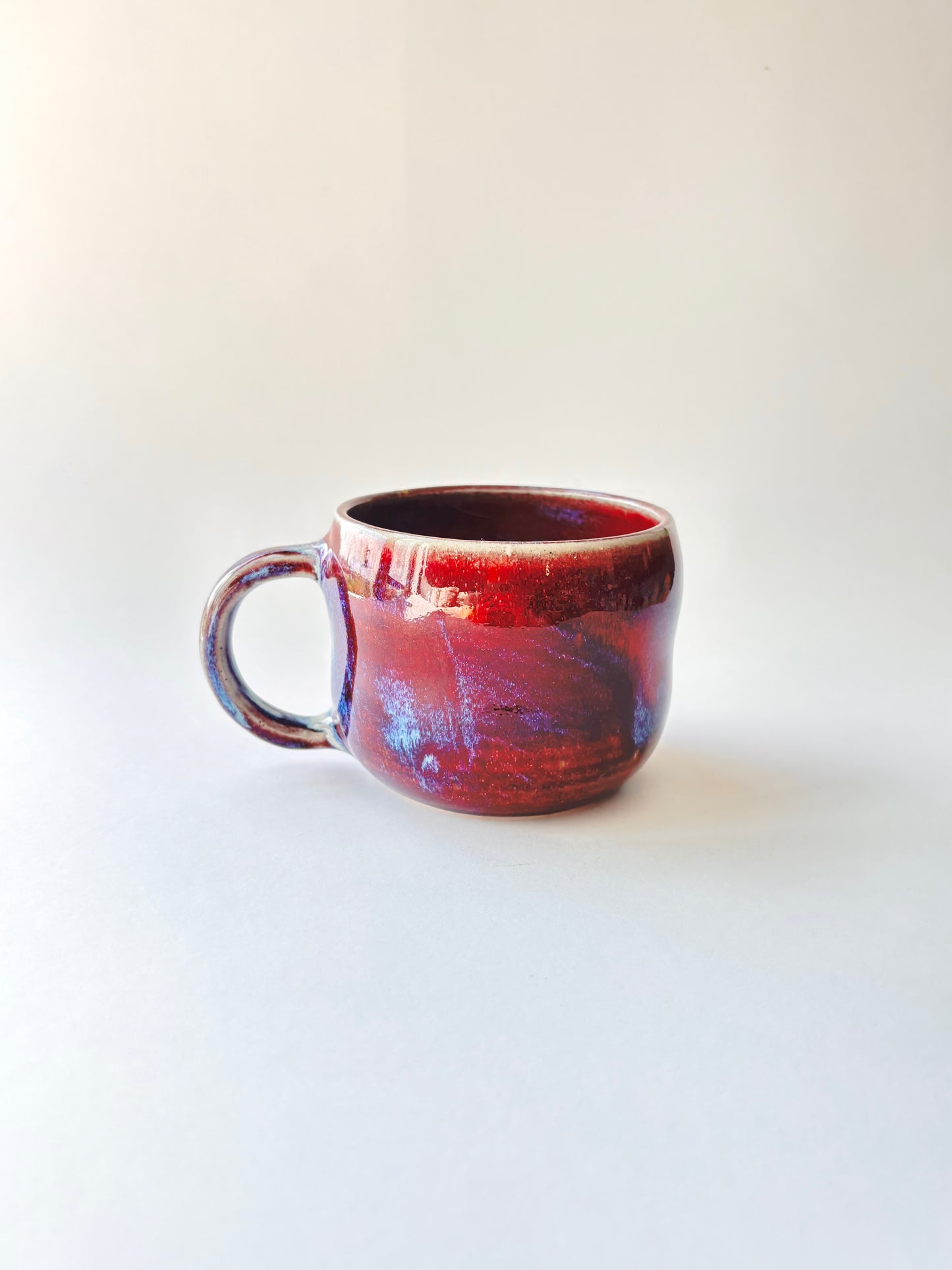 Red galaxy mug