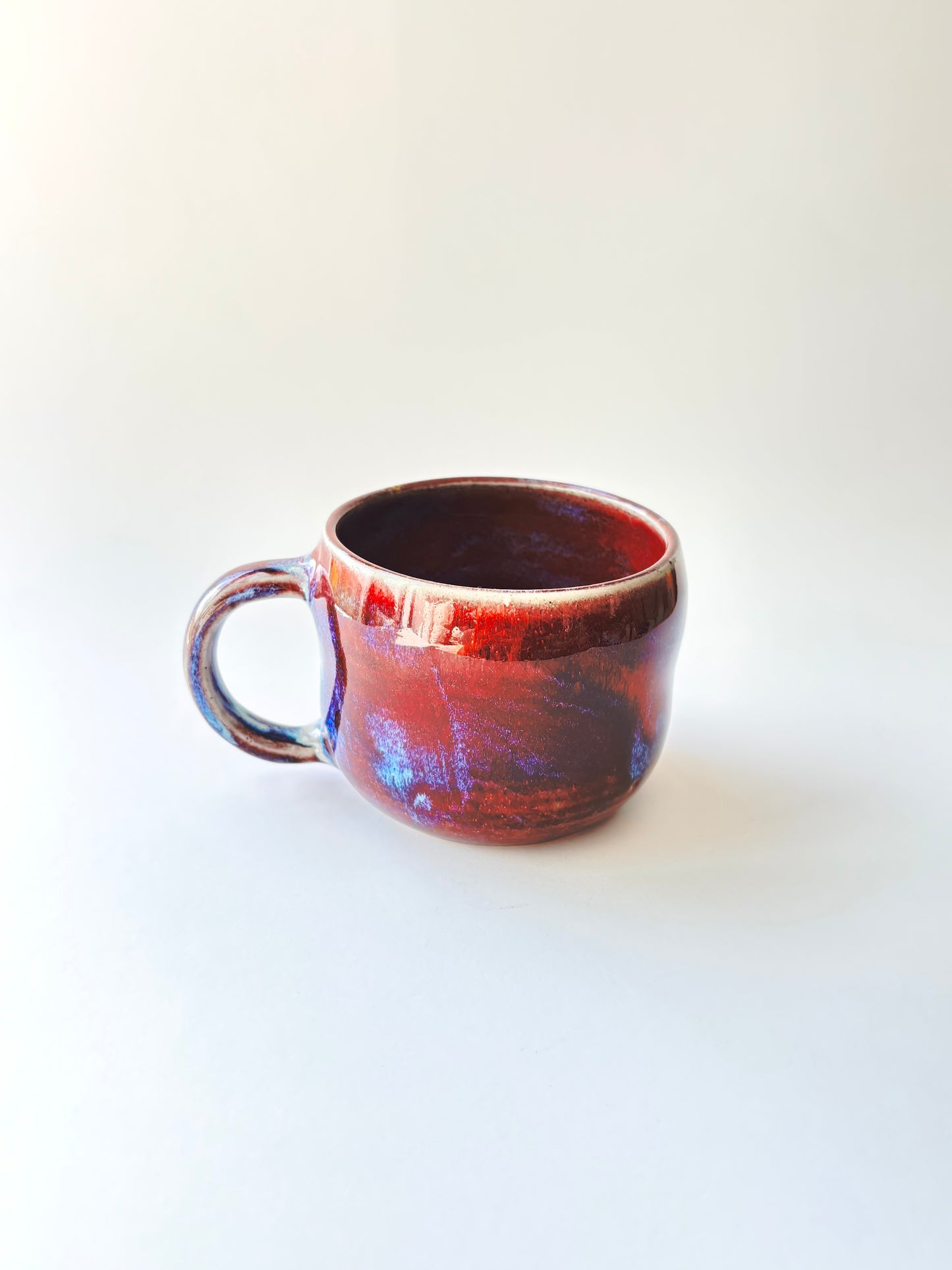 Red galaxy mug