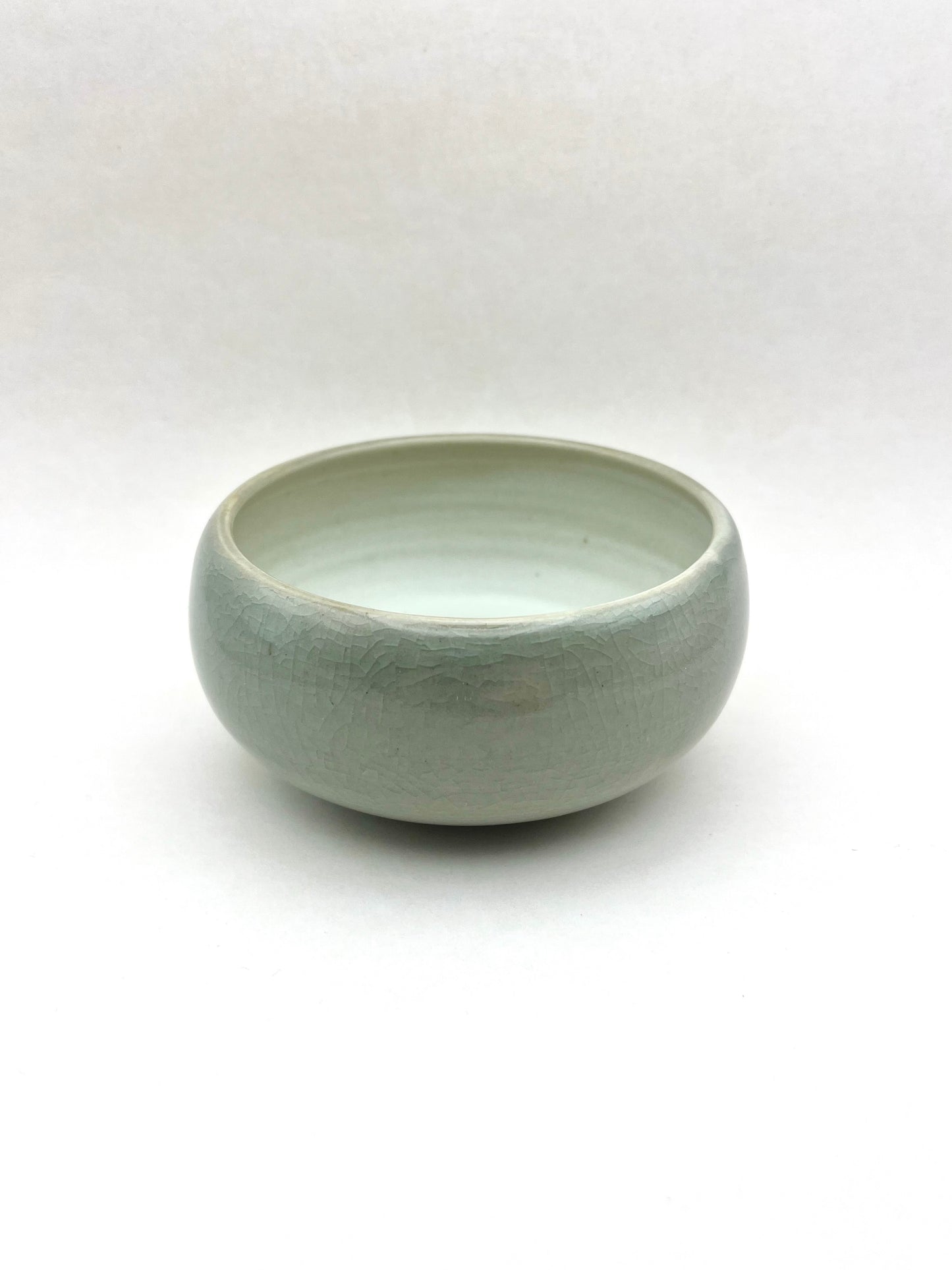 Celadon snow donut bowl