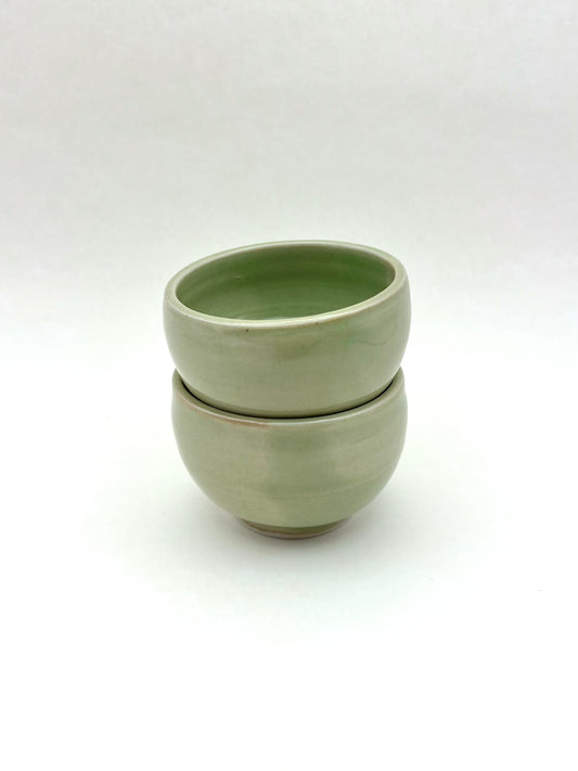 Porcelain green tea cup set