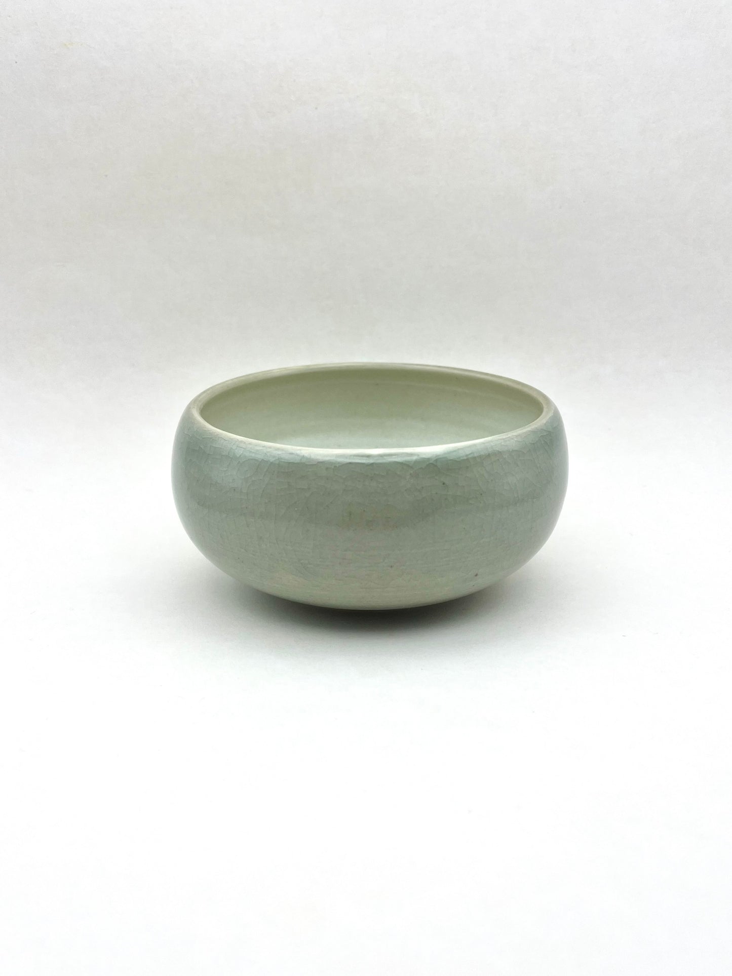 Celadon snow donut bowl