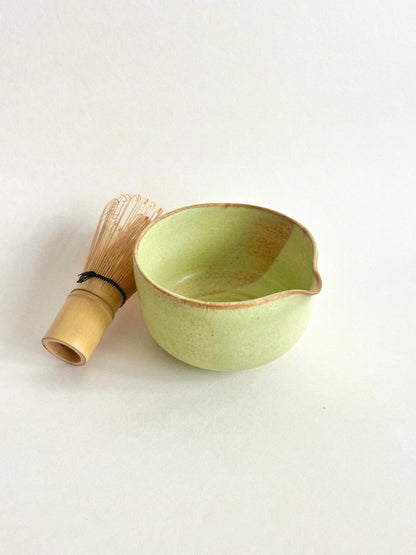 Porcelain Pistachio matcha bowl