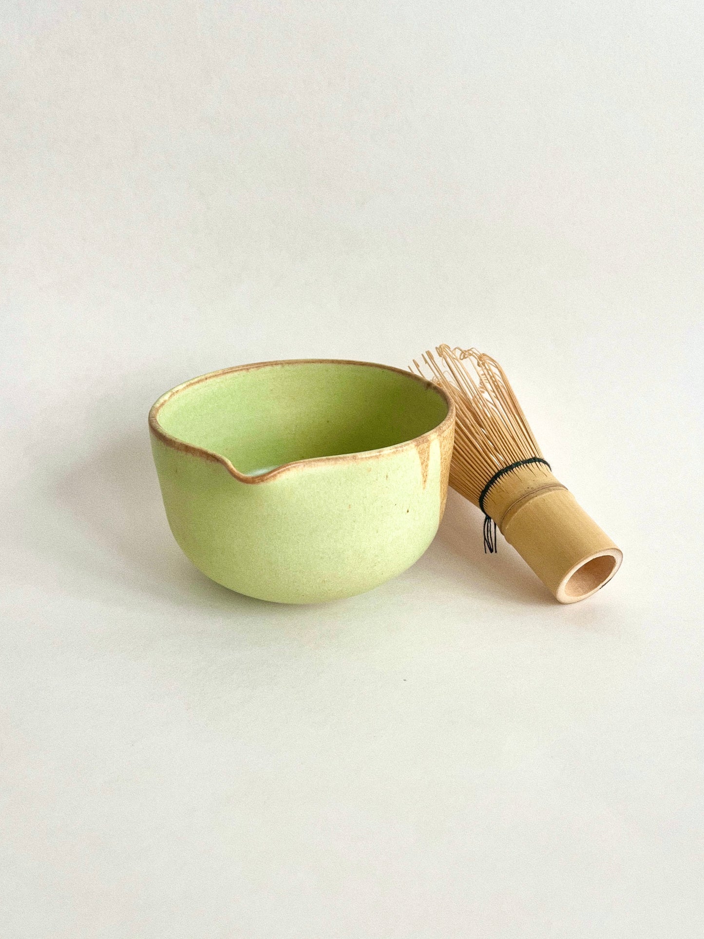 Porcelain Pistachio matcha bowl