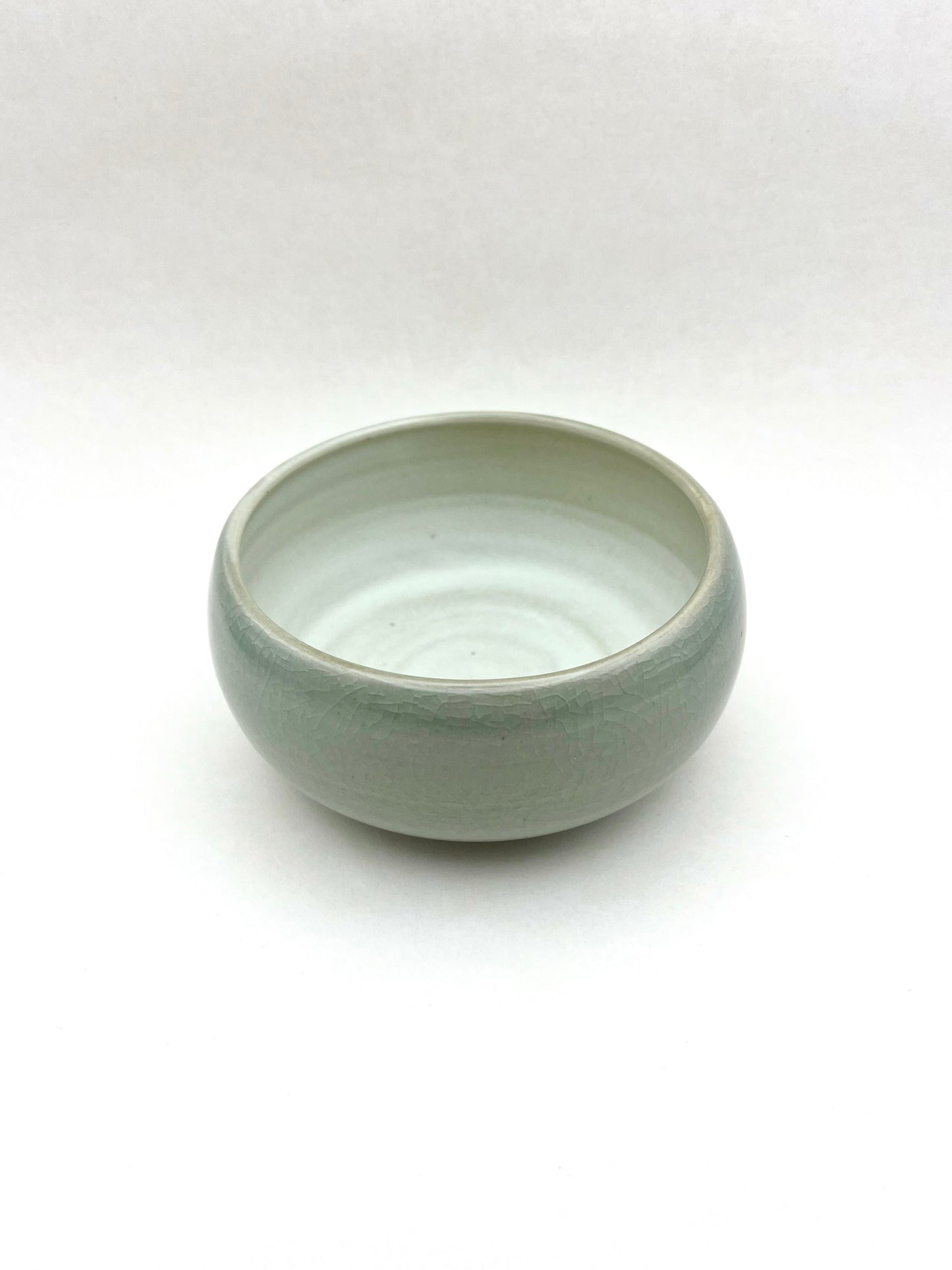 Celadon snow donut bowl