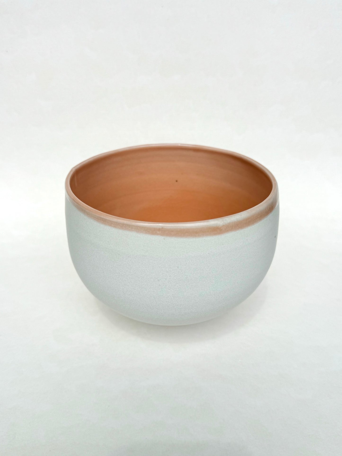 Tangerine cream bowl planter