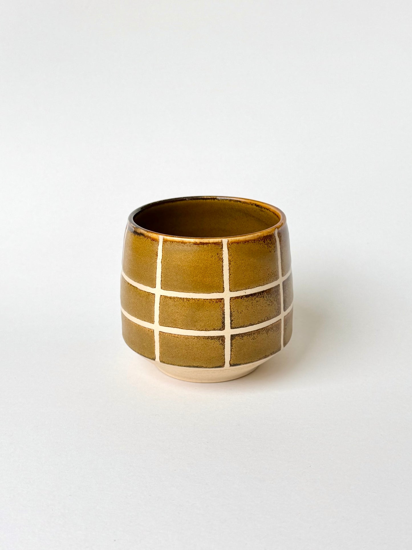 honey amber grid cup