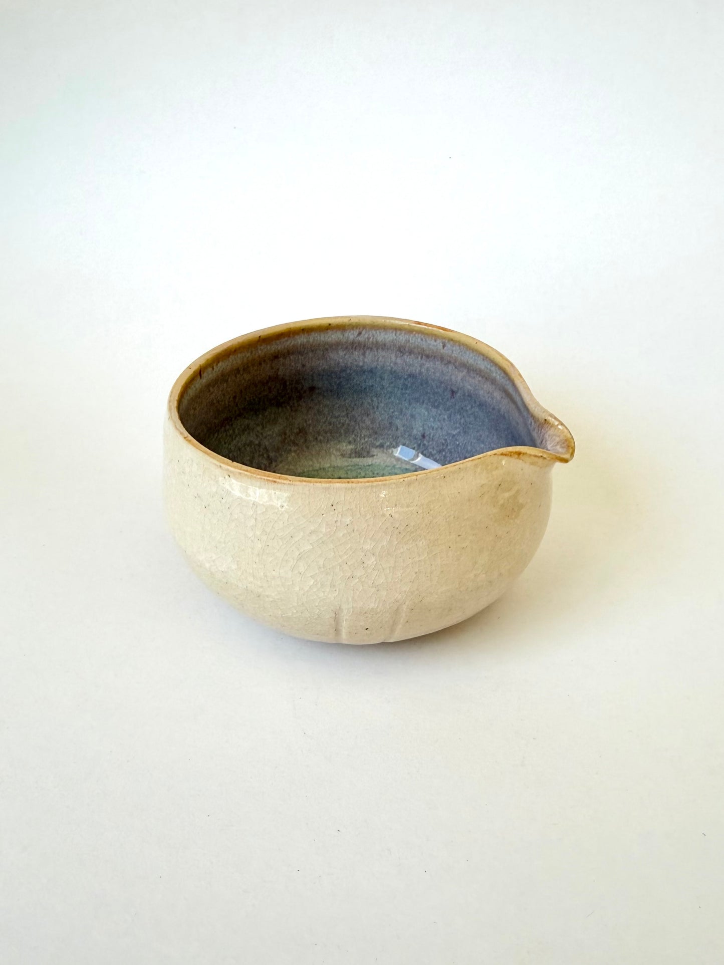 haze & crackle matcha bowl