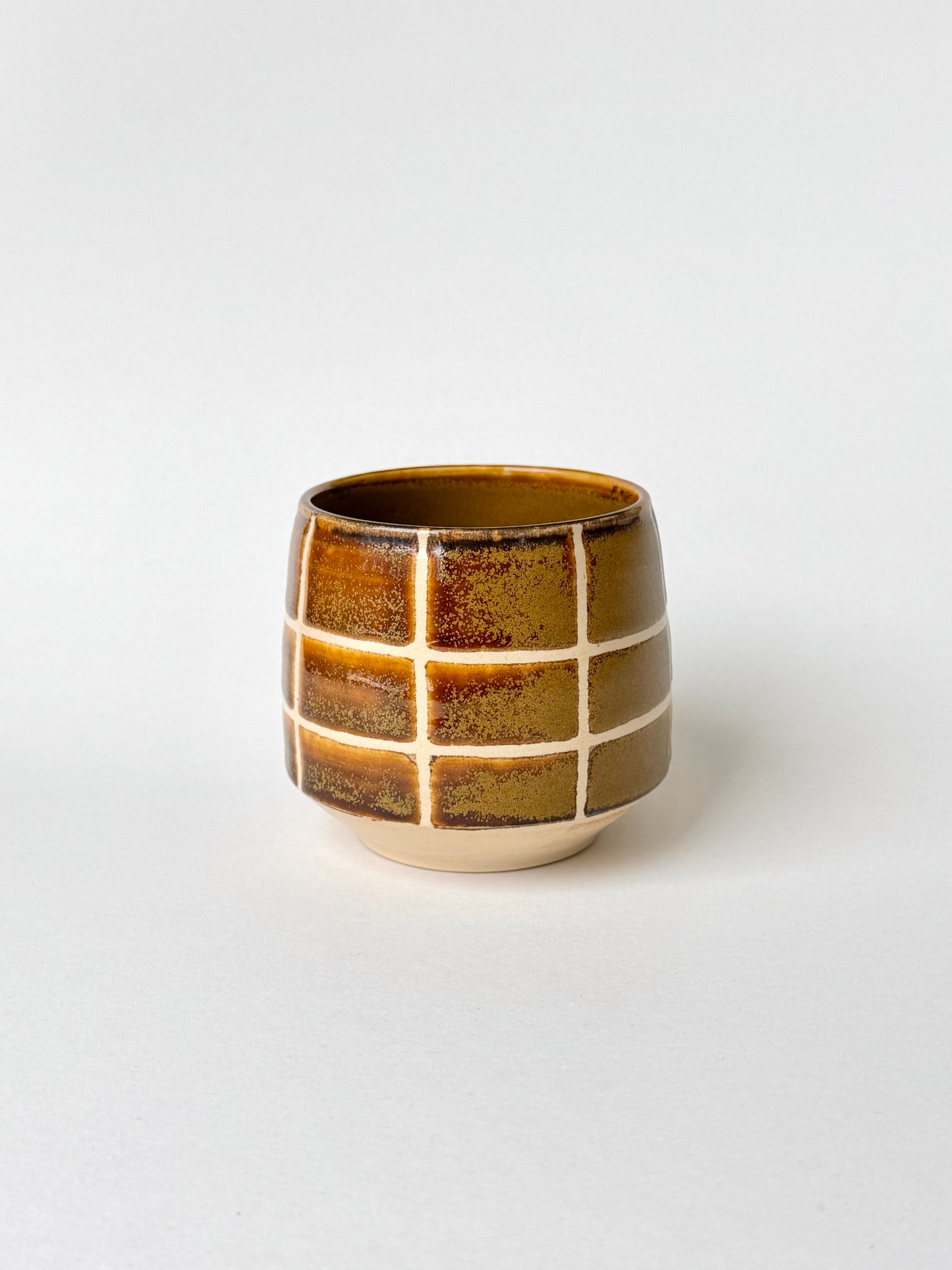 honey amber grid cup
