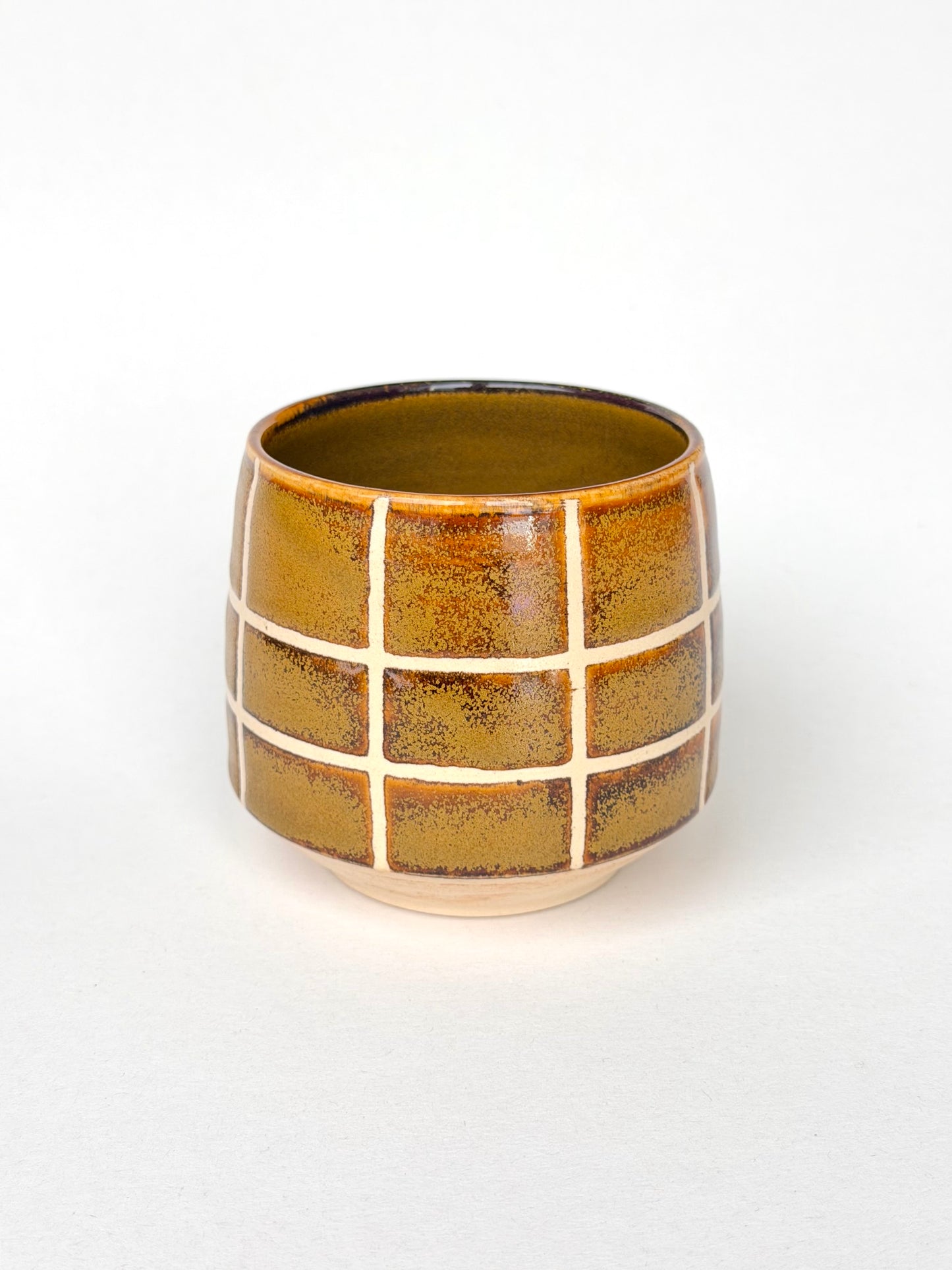 honey amber grid cup