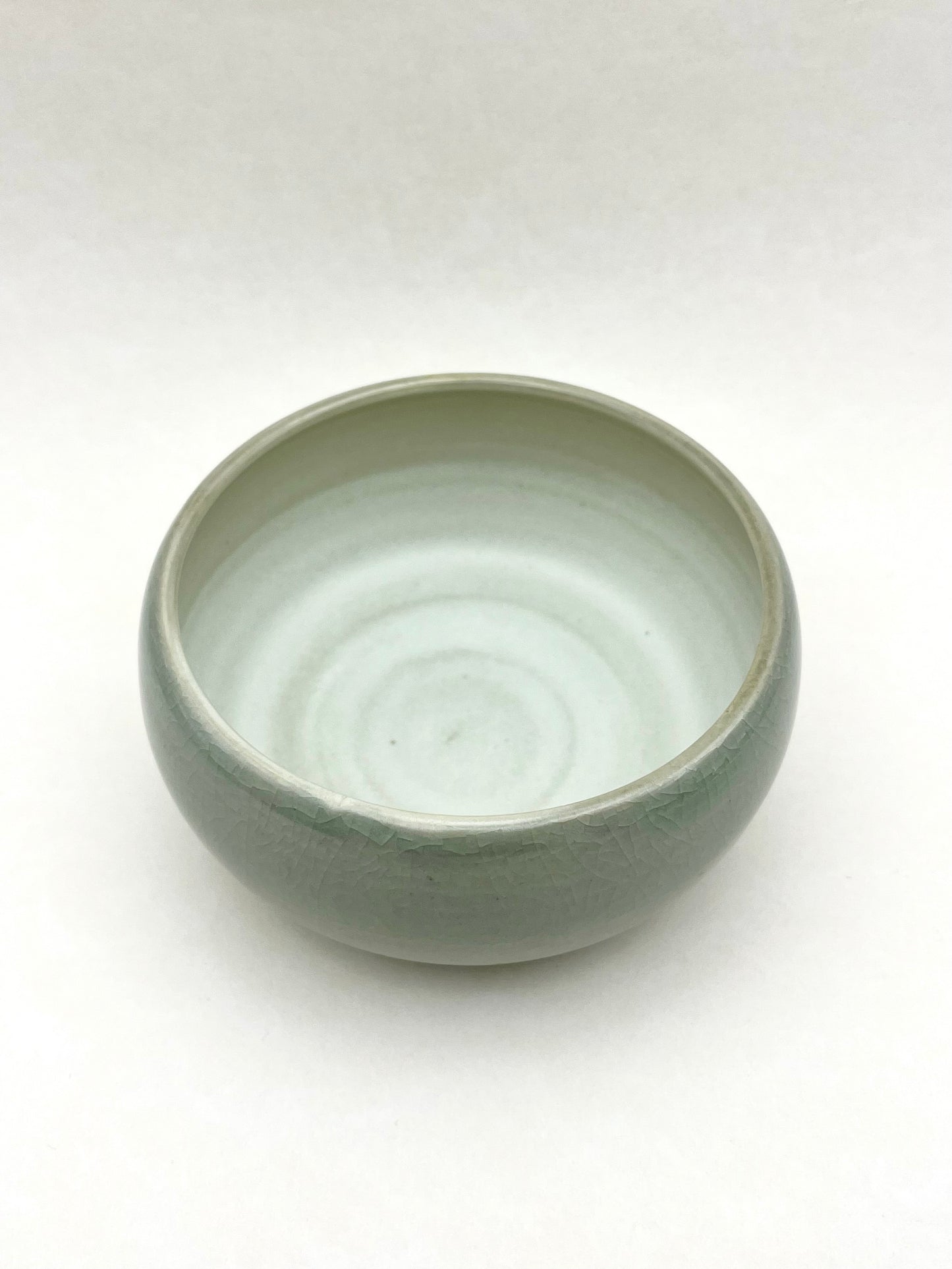 (PREORDER) Celadon snow donut bowl