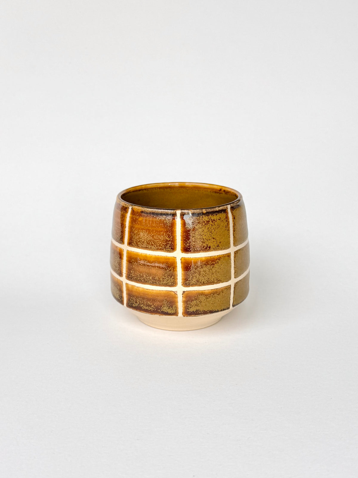 honey amber grid cup
