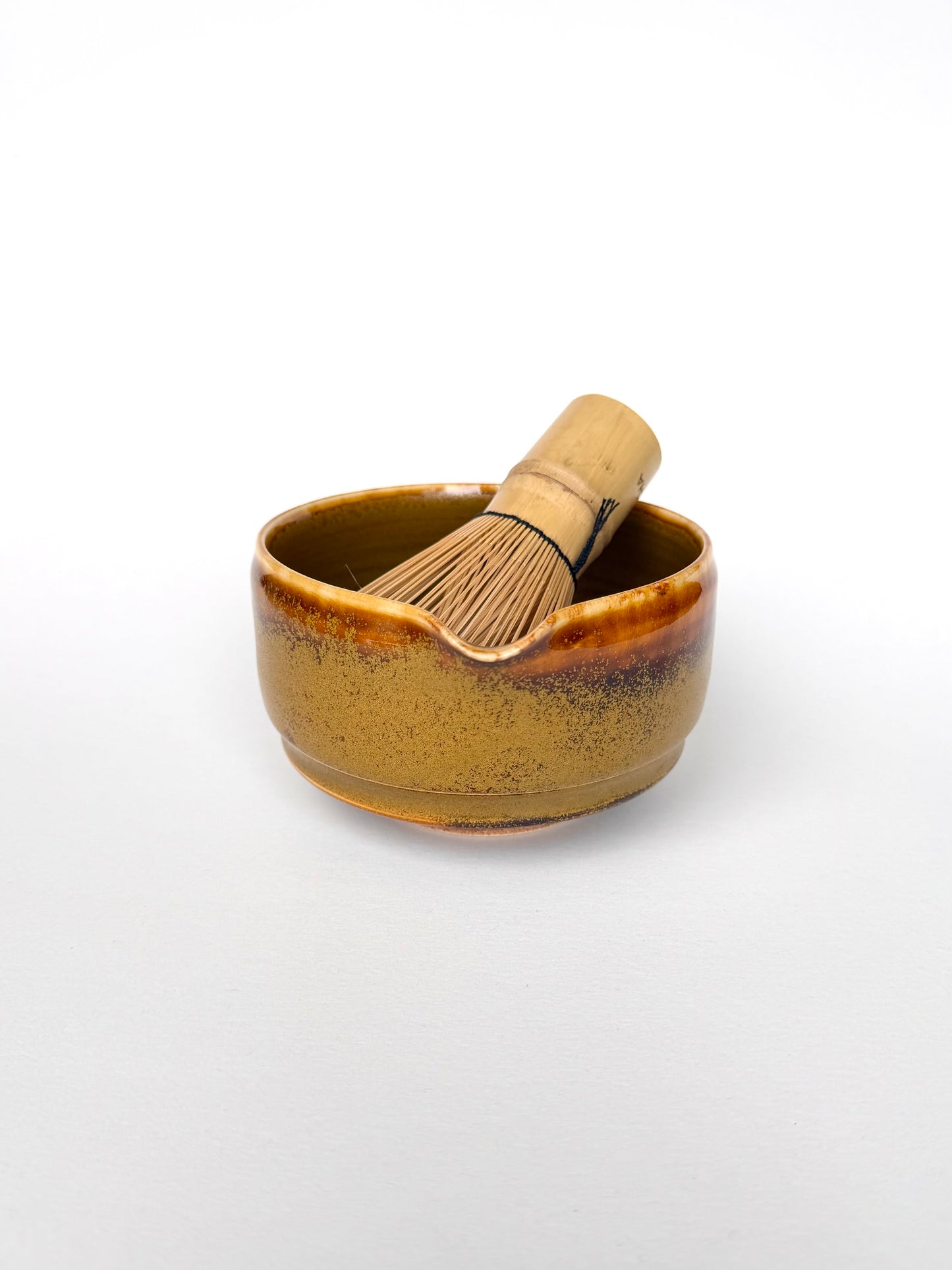 honey amber matcha bowl