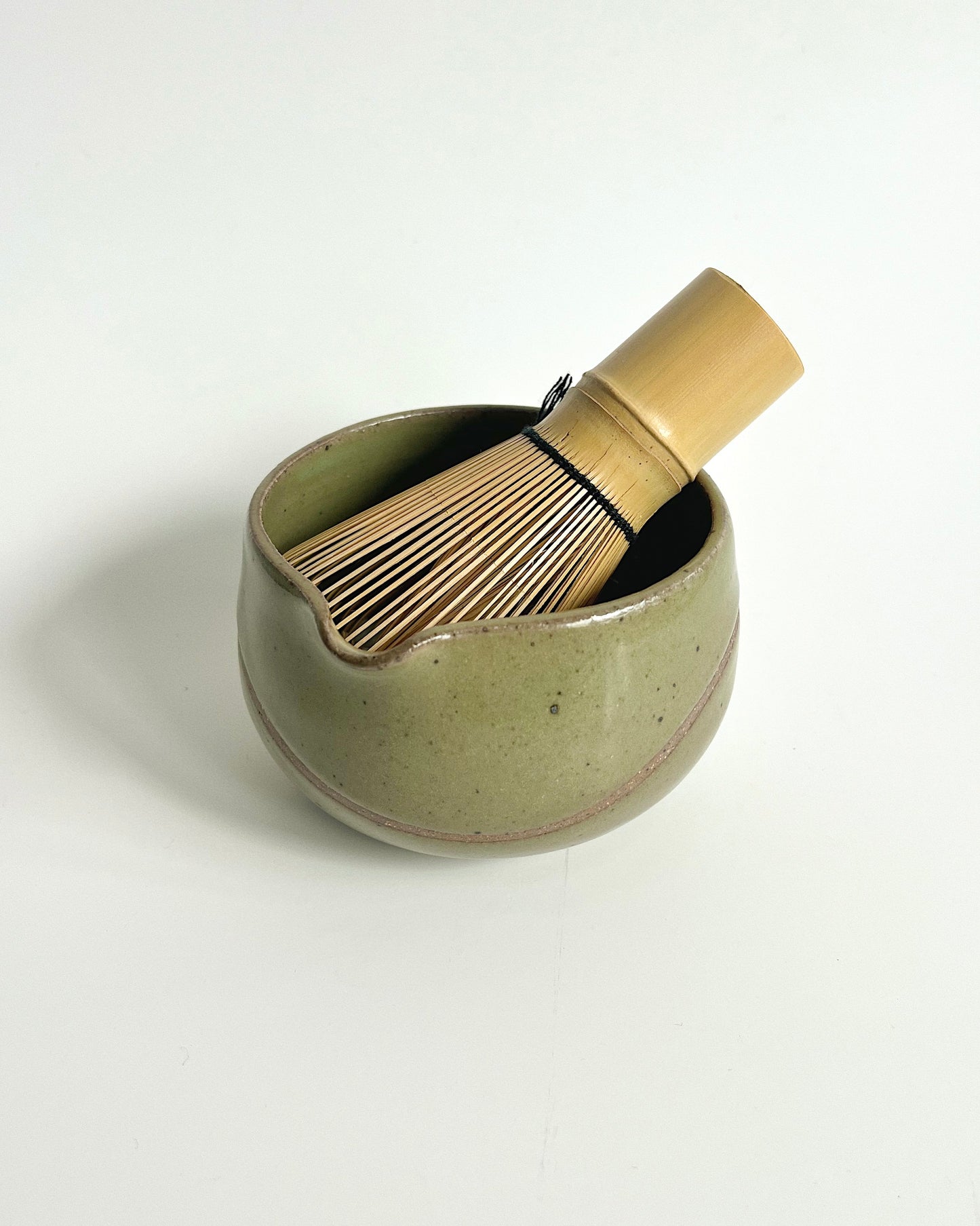 (PREORDER) Deep Green Wavy Matcha Bowl