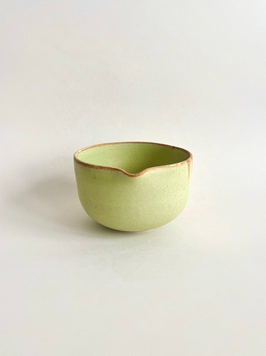 Porcelain Pistachio matcha bowl
