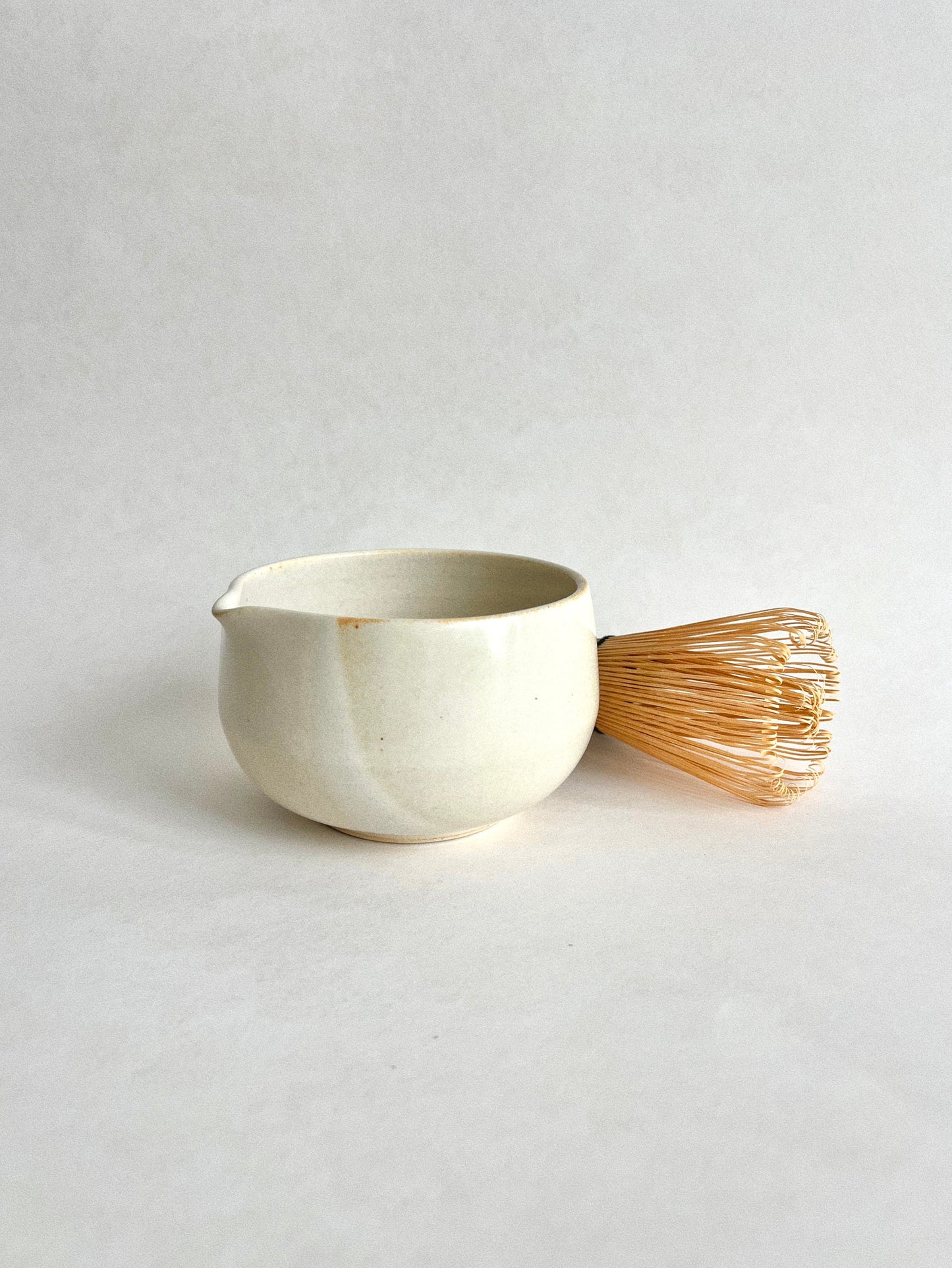 (PREORDER) Porcelain white matcha bowl