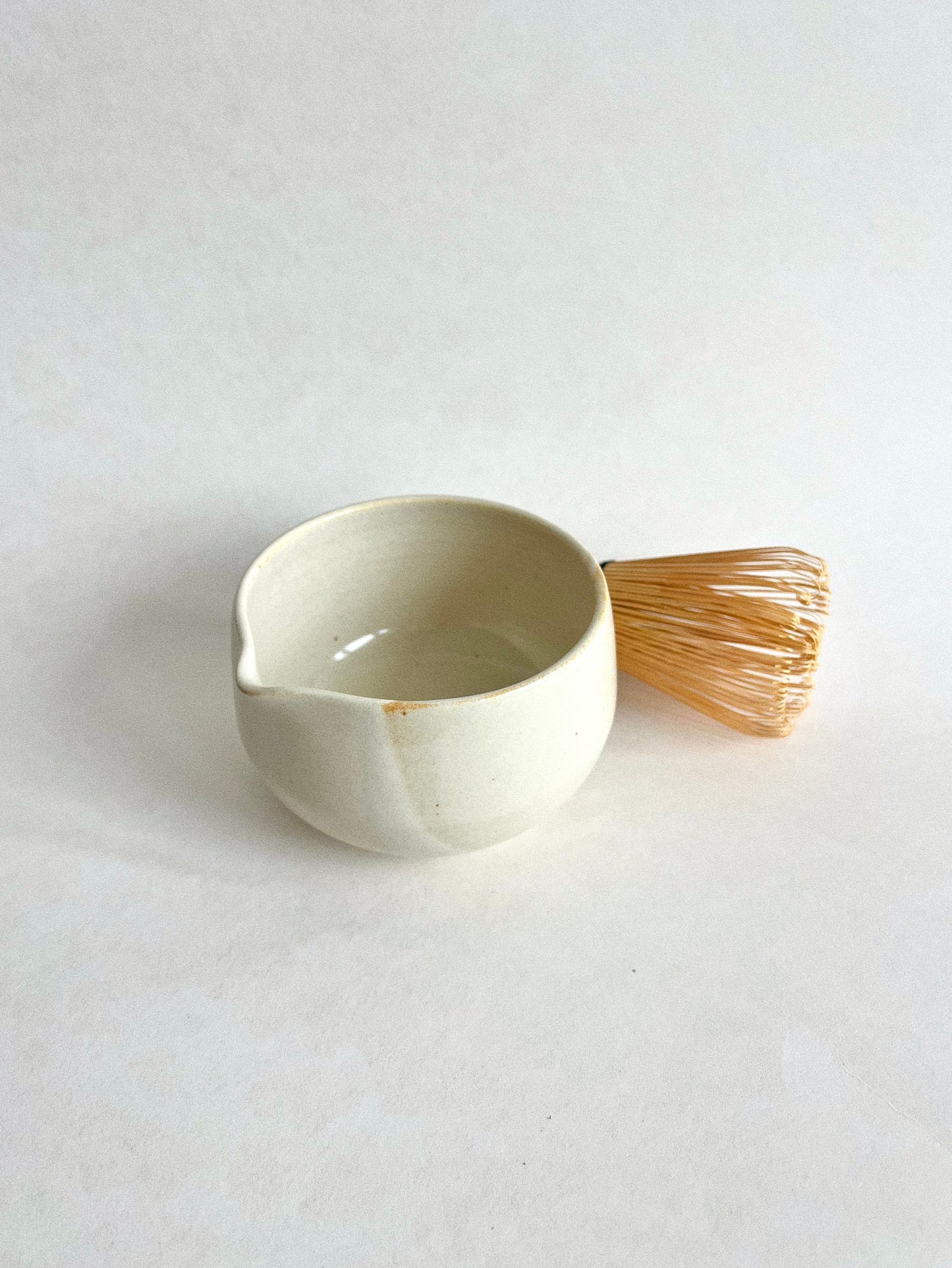 (PREORDER) Porcelain white matcha bowl