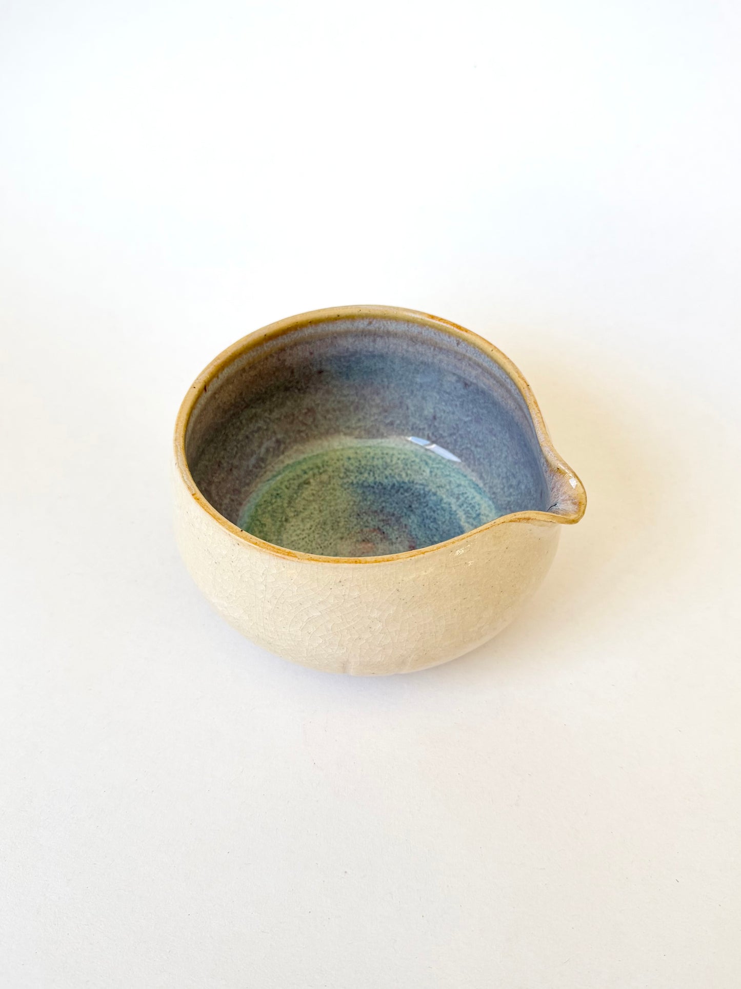 haze & crackle matcha bowl