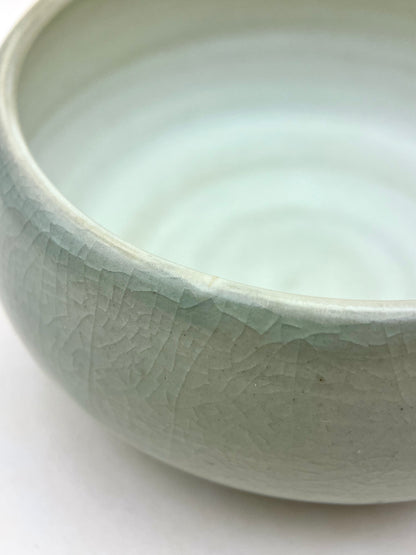 (PREORDER) Celadon snow donut bowl