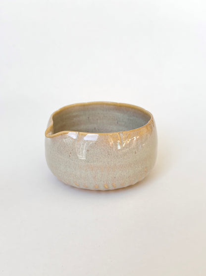 milky ice flower matcha bowl