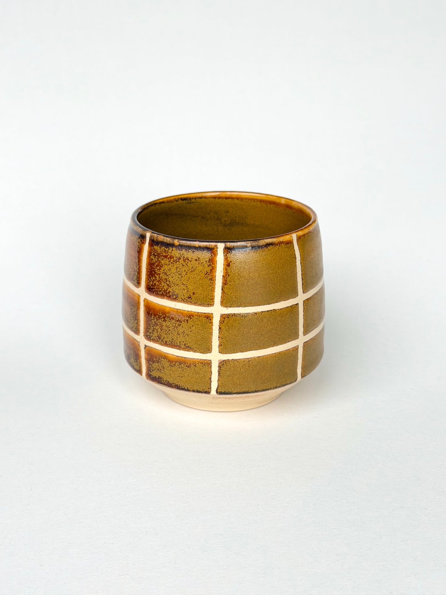 honey amber grid cup