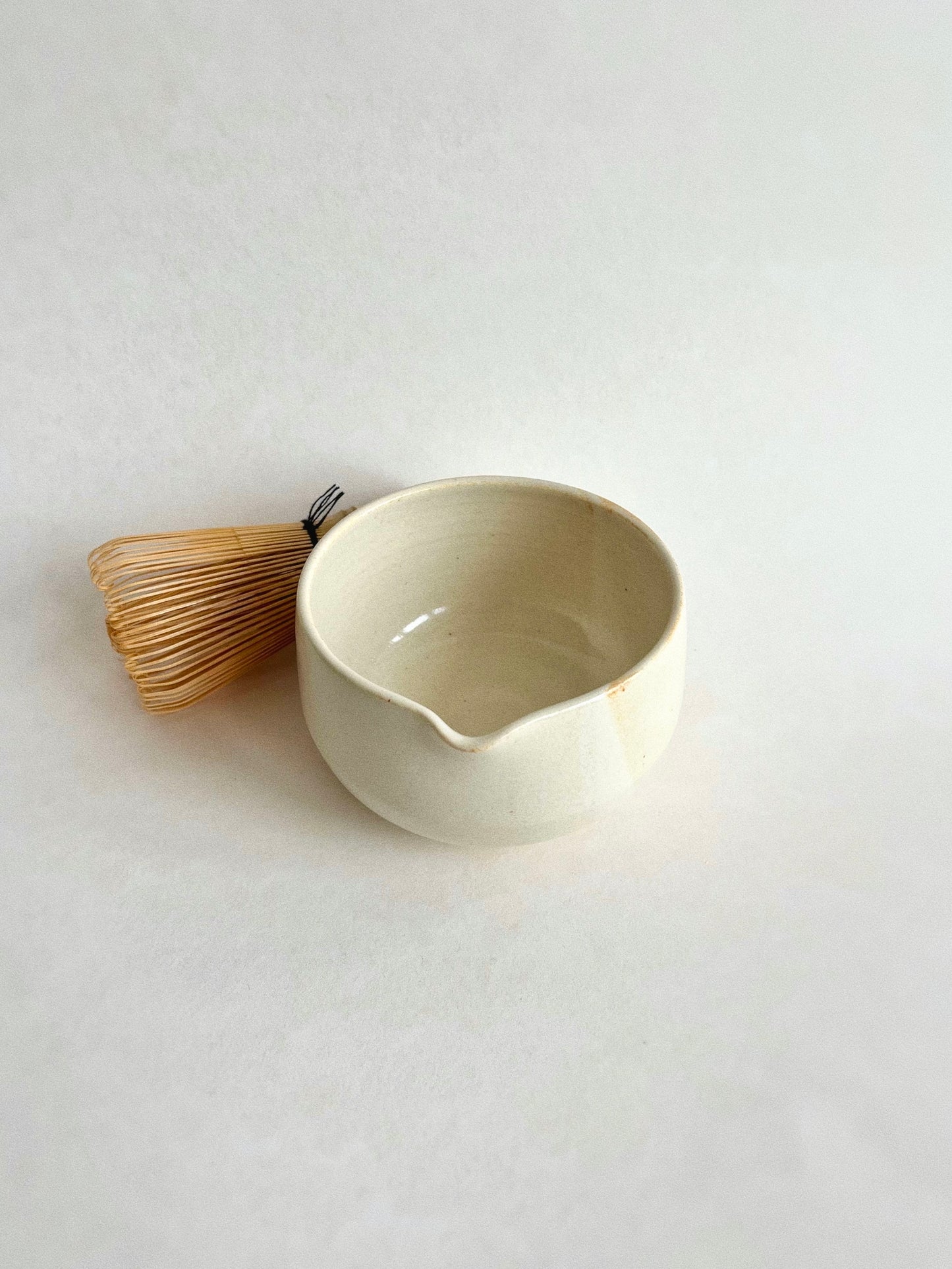 (PREORDER) Porcelain white matcha bowl